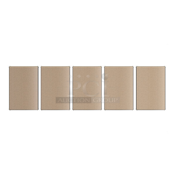 BRAND NEW SCRATCH AND DENT! Lavex 257B2436Z5PBBS 24" x 36" Black Z-Beam Particleboard Shelves for 5-Shelf Boltless Shelving Units - 5/Set. May Be Missing Pieces.  - Image 1 of 3