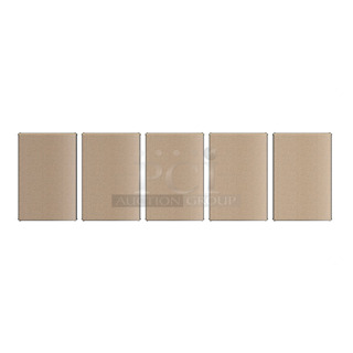 BRAND NEW SCRATCH AND DENT! Lavex 257B2436Z5PBBS 24" x 36" Black Z-Beam Particleboard Shelves for 5-Shelf Boltless Shelving Units - 5/Set. May Be Missing Pieces. 