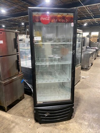Imbera ENERGY STAR Metal Commercial Single Door Reach In Cooler W/ Poly Coated Racks and Drink Sliders! Model G319 SN:111150711390 115V 1PH!