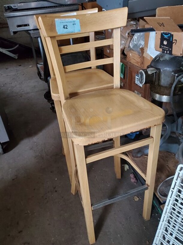 Metal Bar Chair|Color wood.  - Image 3 of 4