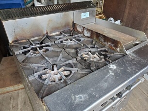 Garland combo stove|4 burner+12" Griddle.  - Image 4 of 7
