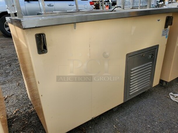Colorpoint Salad Table W/Sneeze Guard|120 Volt|On Casters! - Image 3 of 5
