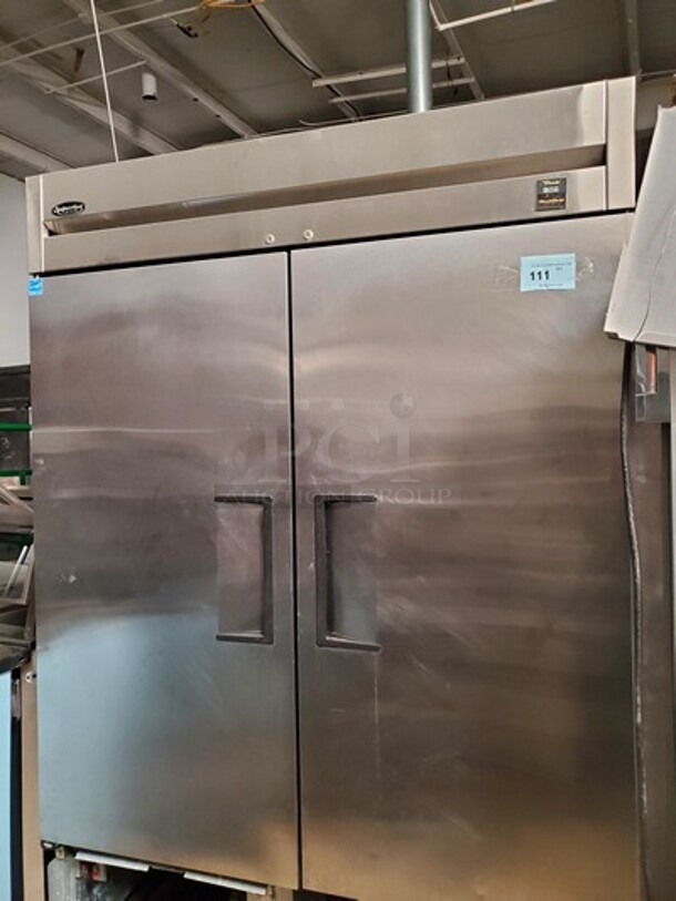 TRUE Superior Two Solid Door Freezer|115 Volt on Casters!
