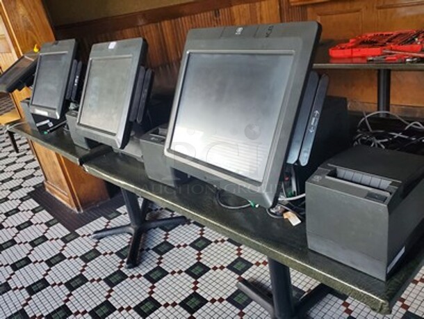 Restaurant POS System|Lot of 5 Monitor+Printer|Remove from Original Location 