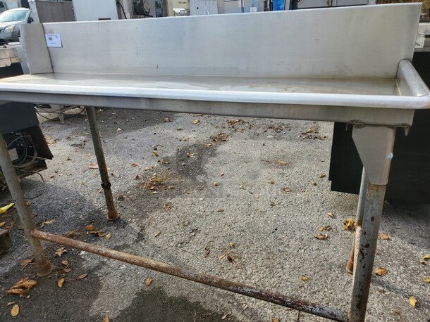 Stainless Steel Right Side Table 72X27X36 - Image 3 of 5