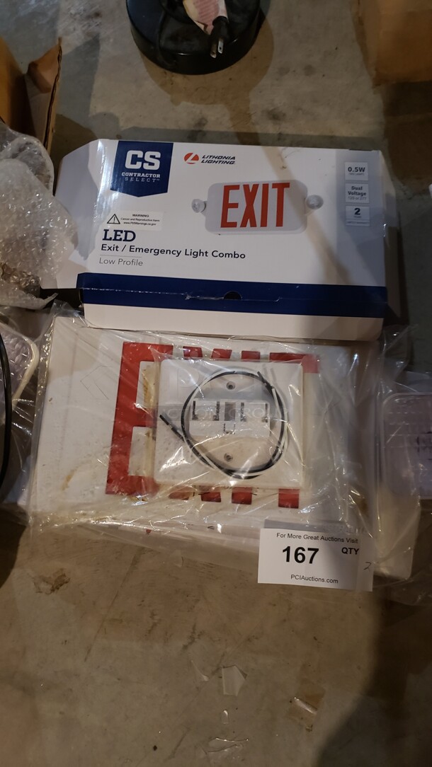 Lot of 2 "Exit" Signs (Location 1) - Image 1 of 1