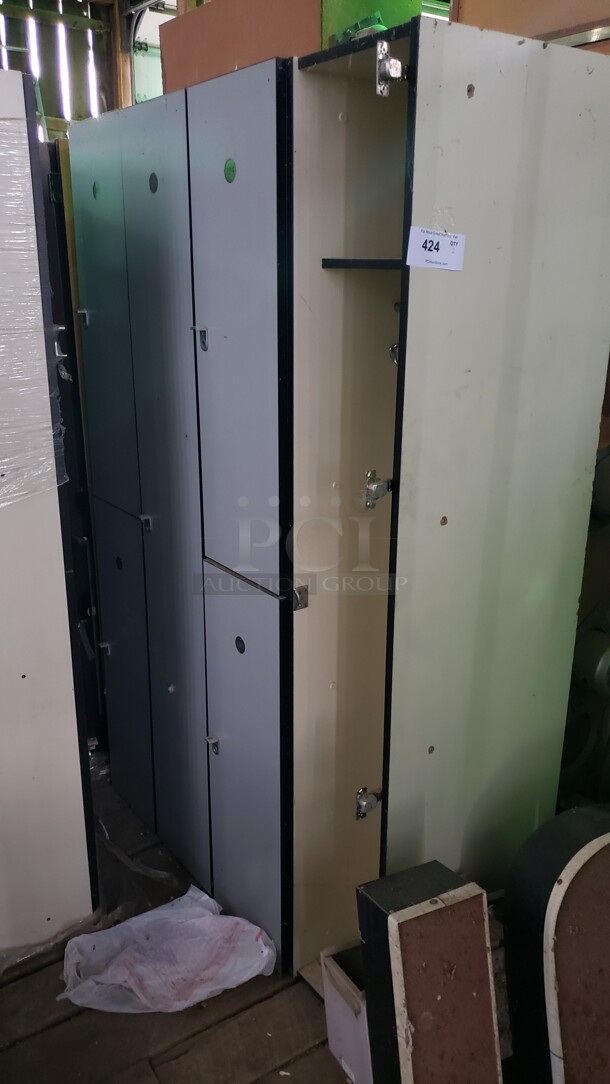 Lot of 2 Wooden Lockers

Sold as is 

(Location 3) - Image 1 of 1