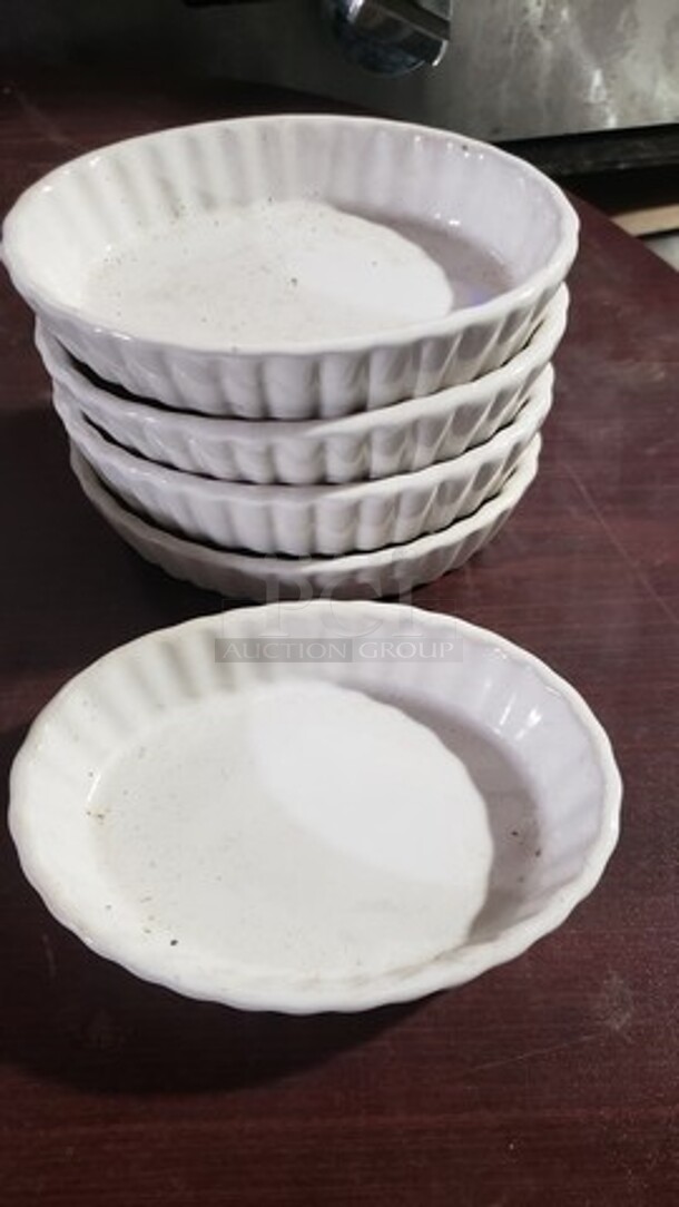 Lot of 5 Oval Crème Brûlée Dishes