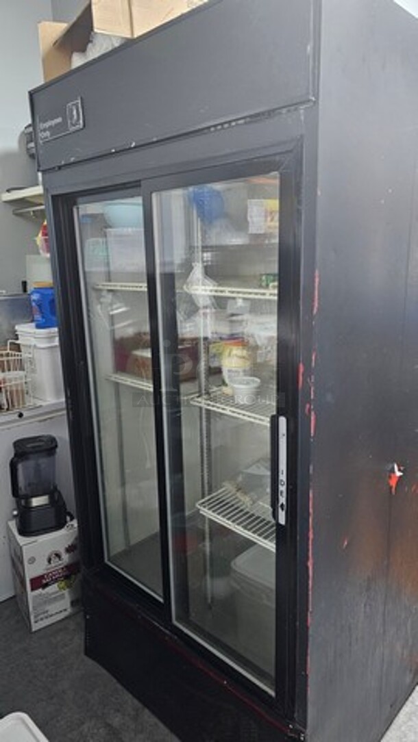 True Refrigerator w/ sliding glass doors. *Contents inside are not included* - Image 2 of 2
