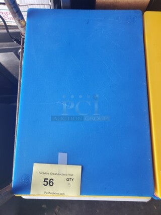 Choice 18" x 12" x 1/2" Polyethylene Cutting Board 5XBID