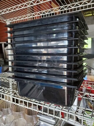 4L Black|Plastic Food Pan BIDX10