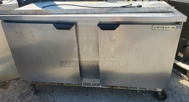 Beverage-Air WTR60A Worktop Cooler 60X29X36 On Wheels! - Image 2 of 2