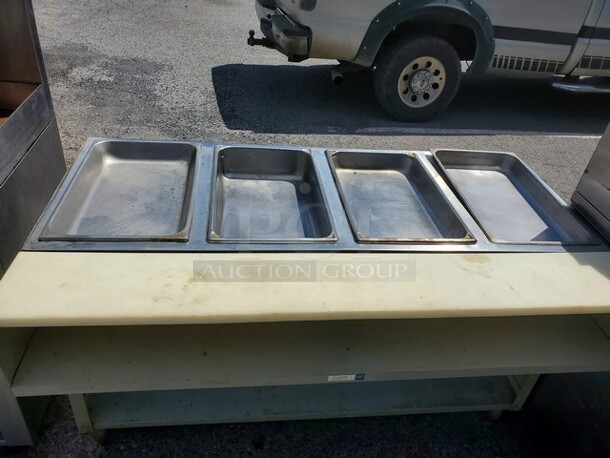 Propane 4-Bay Steam Table, Very nice condition! - Image 1 of 7