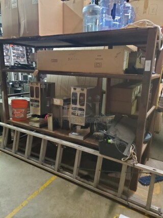 Metal Storage Rack (It must be removed by the buyer) 96X36X72 Content not included