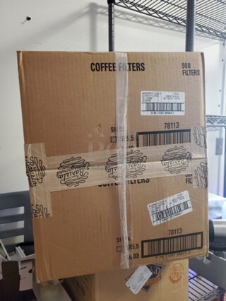 15X5.5 Coffee Filters 500 filters/box