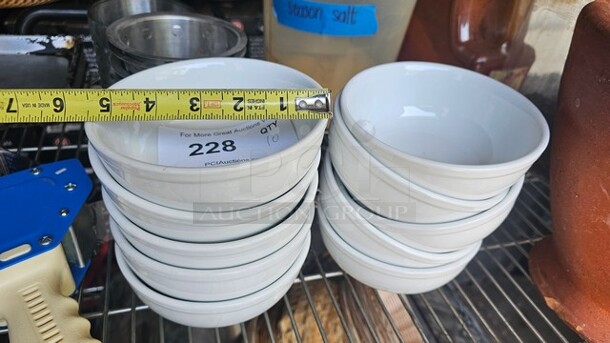 Lot of 10 White Bowls - Image 3 of 3