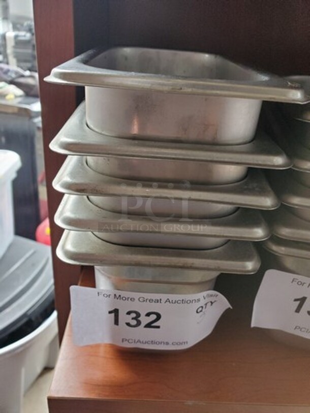 Lot of 5 Stainless Steel Food Pans - Image 1 of 2