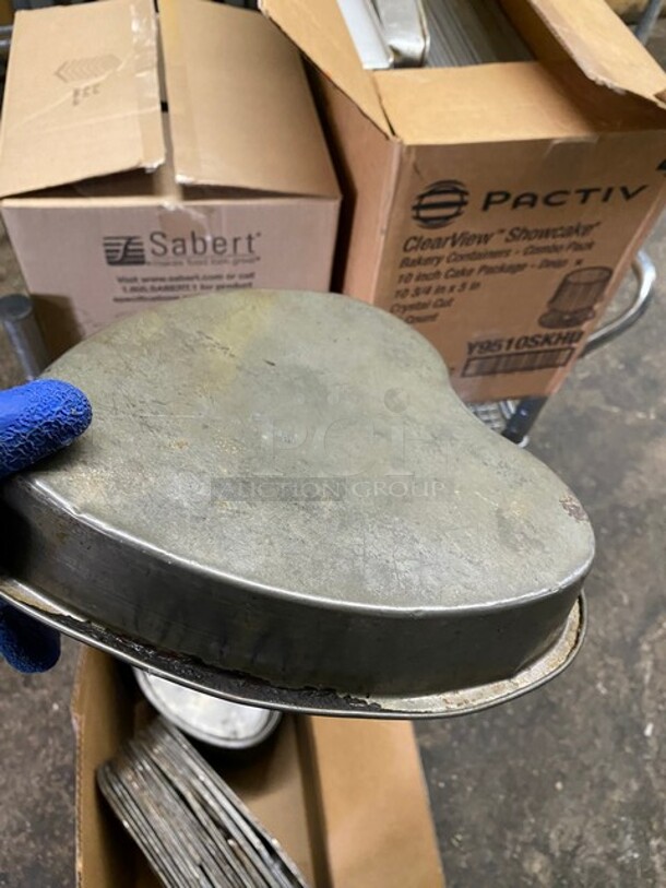 All One Money! Tin Heart Shaped Baking Molds! - Image 3 of 6