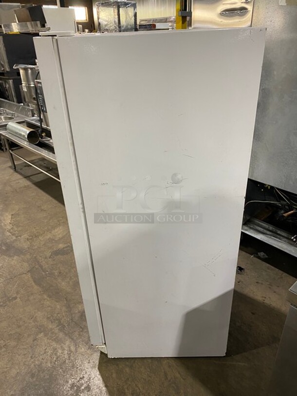 Woods Single Door Reach In Freezer Unit! With Poly Racks And Shelves! Model: V12WUAB SN: 01223653LF 115V - Image 3 of 9