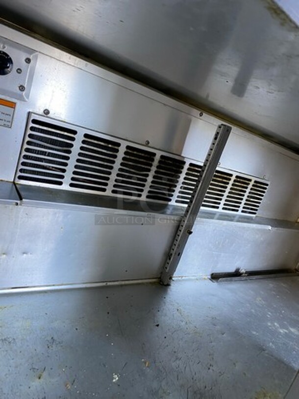 Beverage Air Commercial Refrigerated Sandwich Prep Table! With 2 Door Underneath Storage Space! All Stainless Steel! On Casters! Model: SPE6024M SN: 8911336 115V 60HZ 1 Phase - Image 7 of 9