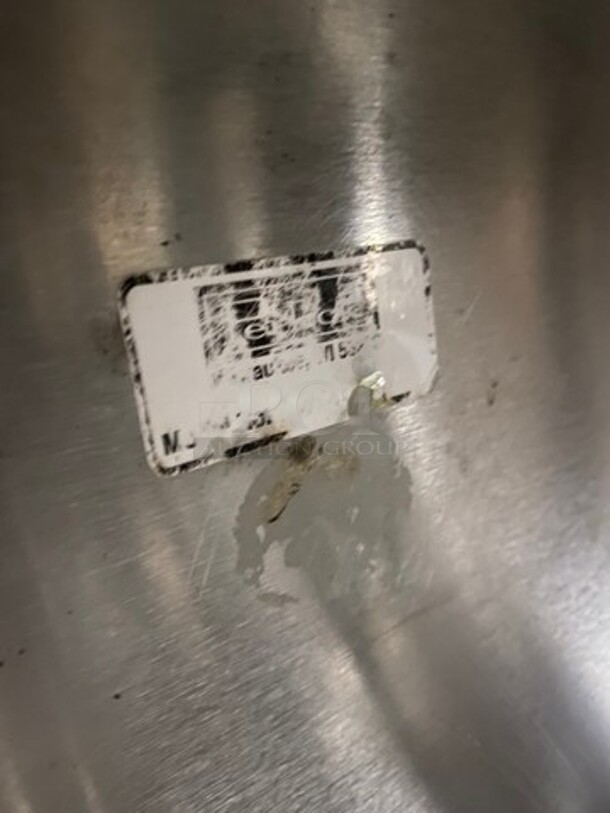 Perlick Under The Counter Drainboard! With Back Splash! With Storage Space Underneath! All Stainless Steel! On Legs! - Image 8 of 8