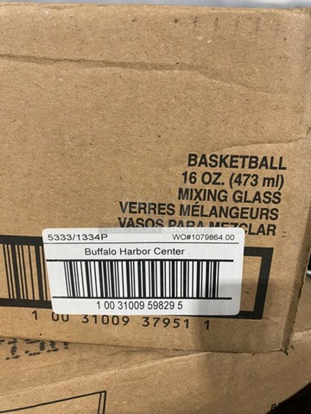 NEW! IN THE BOX! Libbey 16 OZ Basketball Mixing Glasses! - Image 10 of 10
