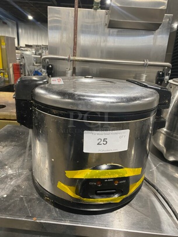 Amko Commercial Countertop Electric Powered Countertop Rice Cooker/ Warmer! WORKING WHEN REMOVED! Model: AK50RC 120V - Image 1 of 6