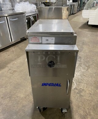 Imperial Commercial Natural Gas Powered Commercial Pasta Cooker/Rethermalizer! With Backsplash! All Stainless Steel! Working When Removed! Model: IRT14GBM SN: 04256821!