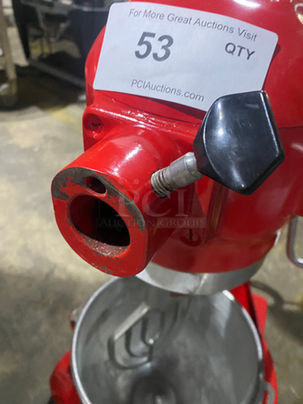 Hobart Commercial Heavy Duty 20Qt Planetary Mixer! With Paddle, Whisk Attachment And Stainless Steel Mixing Bowl! Model: A200 SN: 11310607 115V 60HZ 1 Phase - Image 7 of 10