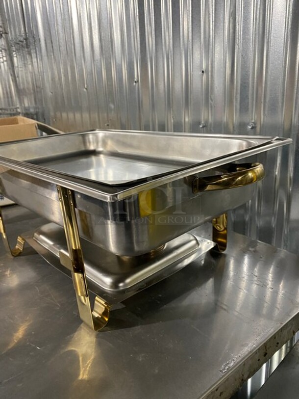 Gold Accented Full Size Chafer! - Image 5 of 9