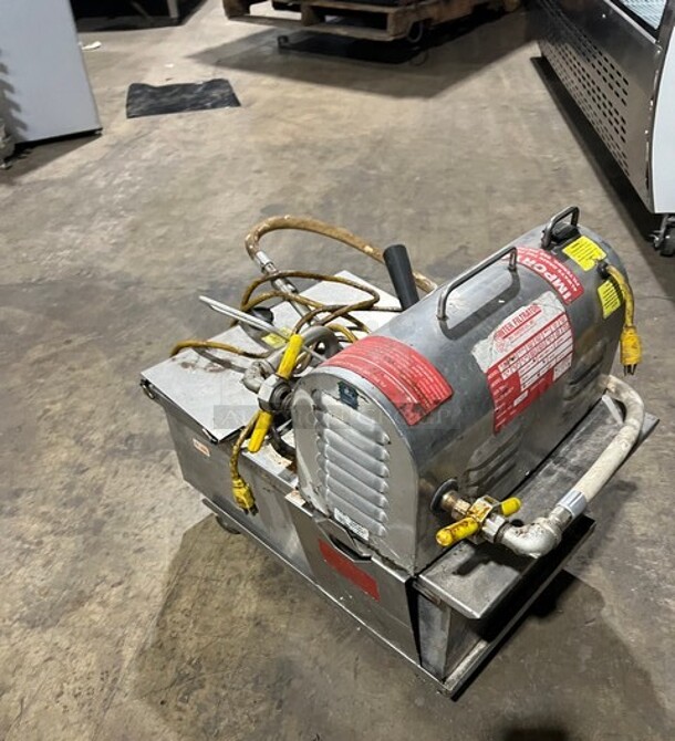 RF Hunter Model HF80 Stainless Steel Commercial Oil Filtration System!  MODEL HF80 SN: 32930 110-115V 1PH  - Image 4 of 8