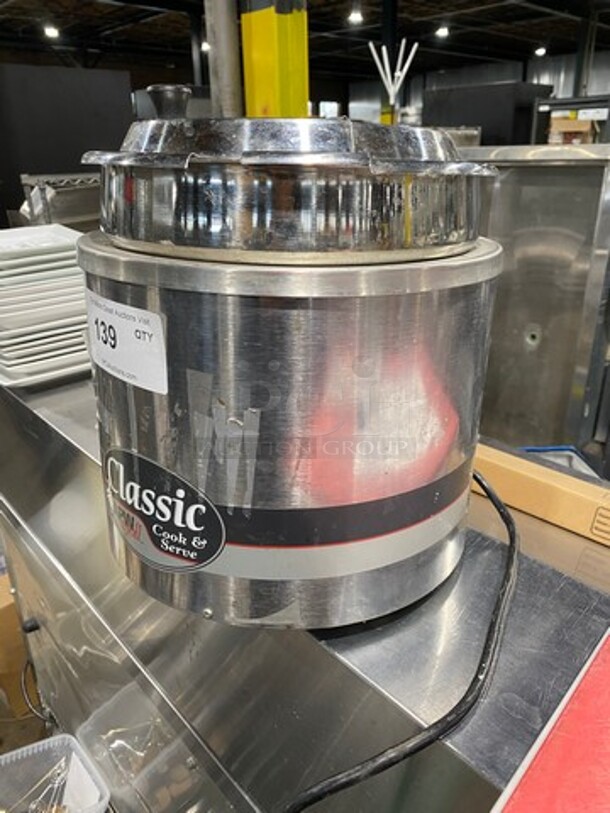 APW Wyott Commercial Countertop Cook And Serve! With Lid! Solid Stainless Steel! Model: RCW11 SN: 0909D01193 120V 60HZ 1 Phase - Image 2 of 8