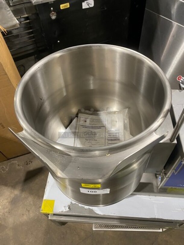 New! Never Used! Cleveland Commercial Countertop Electric Powered Jacketed Tilting Soup Kettle! On Equipment Stand! All Stainless Steel! On Legs! Model: TKET12T SN: WT680804C01 240V 60HZ 3 Phase - Image 6 of 12