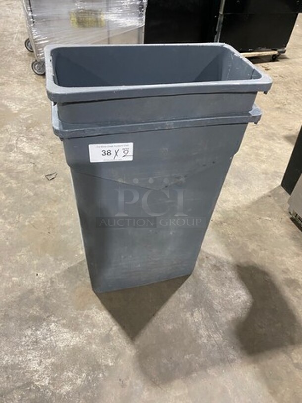 Poly Trash Cans! 2x Your Bid! - Image 1 of 4