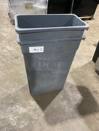 Poly Trash Cans! 2x Your Bid!