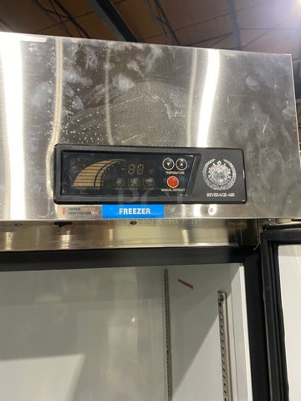Beverage Air Commercial 2 Door Reach In Freezer! With Poly Coated Racks! All Stainless Steel! Model: KF481AS SN: 9027216 115V 60HZ 1 Phase - Image 9 of 10