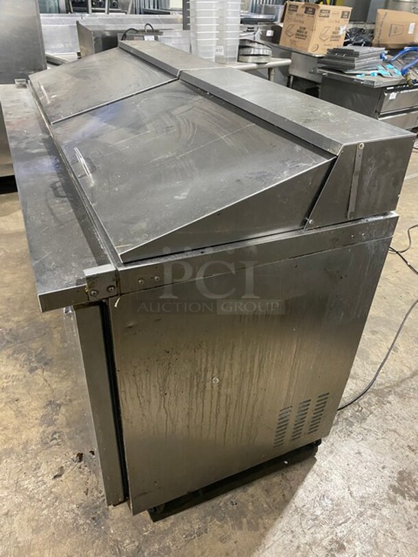 Kelvinator Commercial Refrigerated Sandwich/Salad Prep Table! With 3 Door Storage Space Underneath! All Stainless Steel! Model KCHMT70.30 Serial 20820002! 115V! - Image 4 of 11