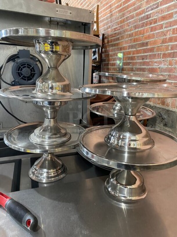 Stainless Steel Cake Display Stands! 9x Your Bid! - Image 3 of 5