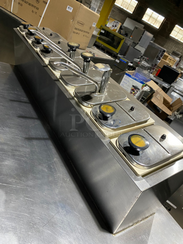 NICE! Beverage Air Commercial Refrigerated Work Top Station! With 2 Door Underneath Storage Space! With Cold Topping Rail! All Stainless Steel! Model: MS681 SN: 6715397 115V 60HZ 1 Phase - Image 8 of 9