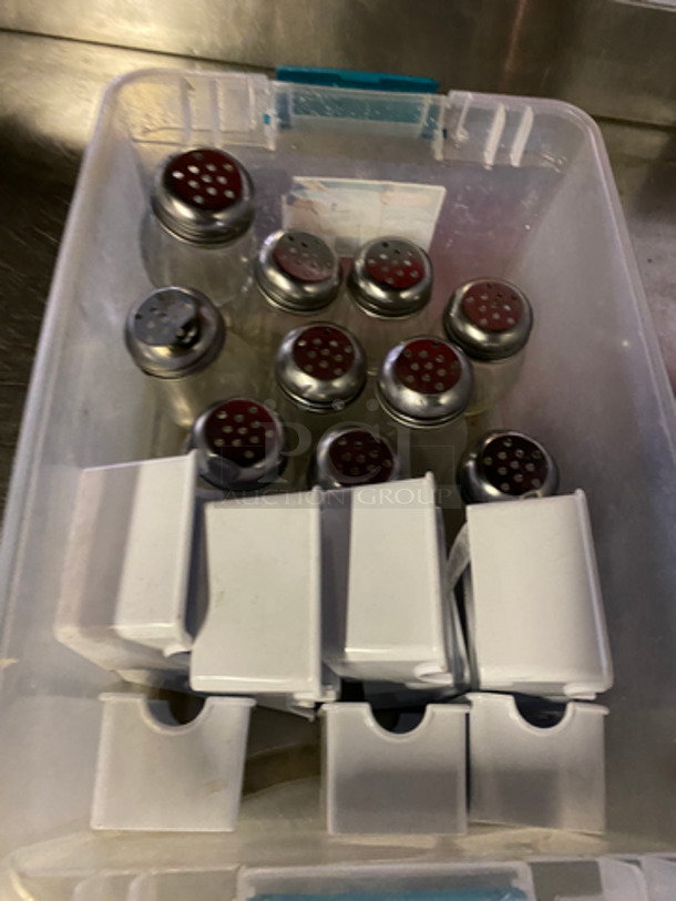 ALL ONE MONEY! Bin Full of Seasoning Shakers And Sugar Pack Holders! - Image 2 of 4