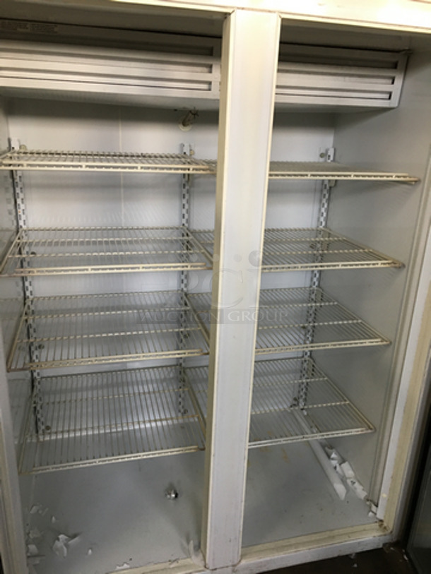 Frigidaire Commercial 2 Door Reach In Cooler Merchandiser! With View Through Doors! With Poly Coated Racks! On Legs! Model: T5CLGPCA-5 SN: C0767131 115/208/230V 60HZ 1 Phase - Image 5 of 8