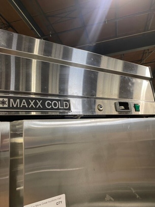 COOL! Maxx Cold Commercial Single Door Reach In Freezer! All Stainless Steel! On Casters! Model: MXSF23FD SN: 170421623 115V 60HZ 1 Phase - Image 9 of 10