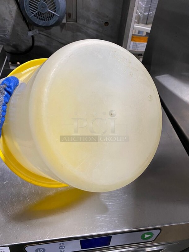 ALL ONE MOENY! Round Poly Food Holding/Storing Container! With Lid! - Image 5 of 5