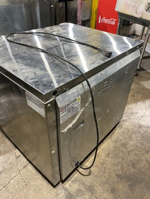 Continental Commercial 2 Door Lowboy/Worktop Cooler! All Stainless Steel! On Small Casters! Model: SW36N SN: 159A1879 115V 60HZ 1 Phase - Image 3 of 8