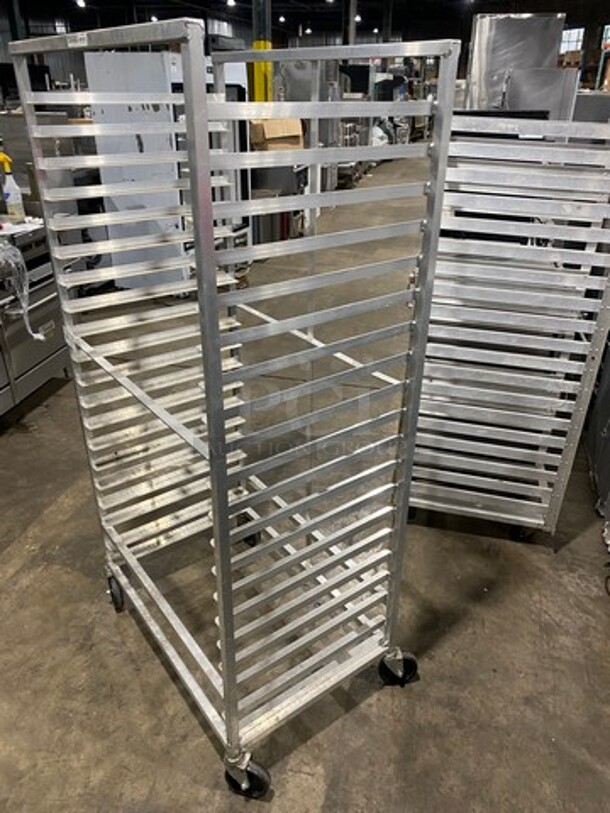 Metal Commercial Pan Transport Rack! On Casters! - Image 2 of 6