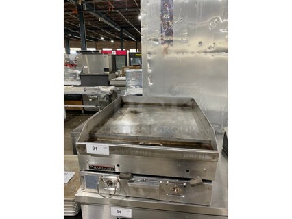 Garland Stainless Steel Commercial Countertop Natural Gas Powered Flat Top Griddle!! 24"