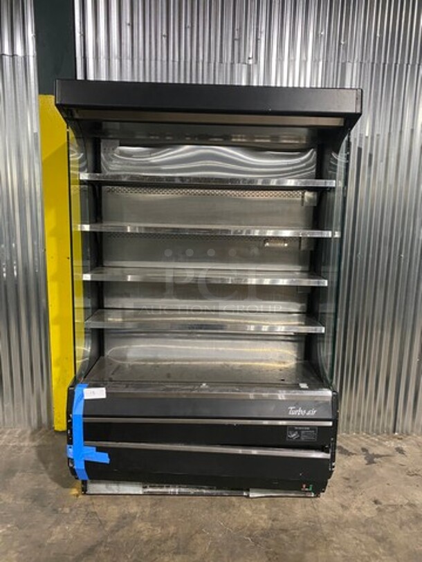 Turbo Air Commercial Refrigerated Open Grab-N-Go Case Merchandiser! With View Through Sides!  All Stainless Steel! MODEL TOM50B  SN:TOM5016Z100  120V  1PH - Image 1 of 9
