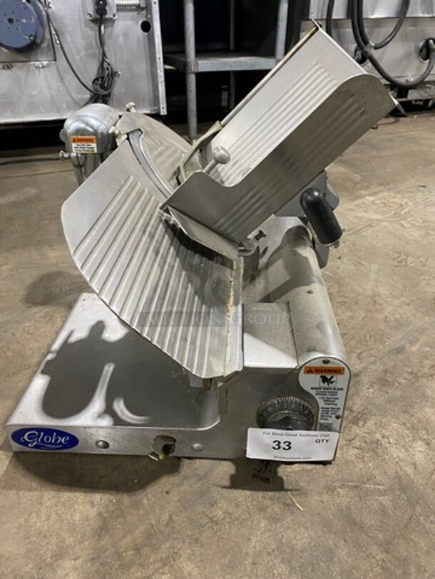 Globe Commercial Countertop Deli/Meat Slicer! All Stainless Steel! Model: 3500 SN: 351858 115V 60HZ 1 Phase - Image 1 of 12