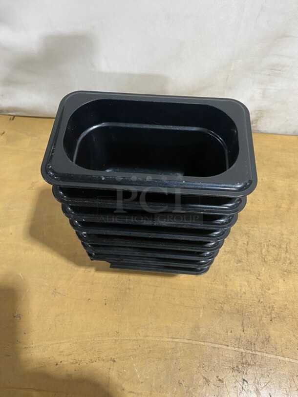 Camwear Polycarbonate Black Food Pans! Model: 94CW! 8X Your Bid!  - Image 3 of 7