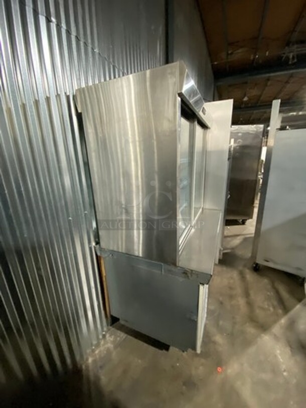 Delfield Commercial Refrigerated Closed Grab-N-Go Display Case! With View Through Doors! Poly Coated Racks! With Dry Storage Space Underneath! Solid Stainless Steel! On Legs! - Image 2 of 9